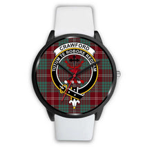 Load image into Gallery viewer, Crawford Modern Clans ,Silver Metal Mesh watch, leather steel watch, tartan watch, tartan watches, clan watch, scotland watch, merry christmas, cyber Monday, halloween, black Friday