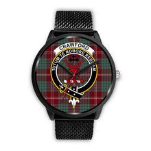 Load image into Gallery viewer, Crawford Modern Clans ,Rose Gold Metal Mesh watch, leather steel watch, tartan watch, tartan watches, clan watch, scotland watch, merry christmas, cyber Monday, halloween, black Friday