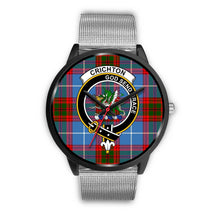 Load image into Gallery viewer, Crichton District Clans ,Rose Gold Metal Mesh watch, leather steel watch, tartan watch, tartan watches, clan watch, scotland watch, merry christmas, cyber Monday, halloween, black Friday