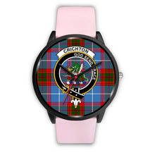 Load image into Gallery viewer, Crichton District Clans ,Silver Metal Mesh watch, leather steel watch, tartan watch, tartan watches, clan watch, scotland watch, merry christmas, cyber Monday, halloween, black Friday