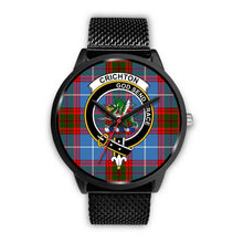 Load image into Gallery viewer, Crichton District Clans ,Silver Metal Link watch, leather steel watch, tartan watch, tartan watches, clan watch, scotland watch, merry christmas, cyber Monday, halloween, black Friday