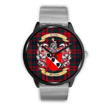 Load image into Gallery viewer, Crook Modern Clans ,Rose Gold Metal Link watch, leather steel watch, tartan watch, tartan watches, clan watch, scotland watch, merry christmas, cyber Monday, halloween, black Friday