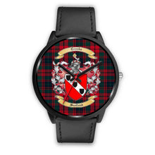 Load image into Gallery viewer, Crook Modern Clans ,Black Metal Mesh watch, leather steel watch, tartan watch, tartan watches, clan watch, scotland watch, merry christmas, cyber Monday, halloween, black Friday
