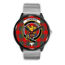 Load image into Gallery viewer, Cumming Modern Clans ,Rose Gold Metal Mesh watch, leather steel watch, tartan watch, tartan watches, clan watch, scotland watch, merry christmas, cyber Monday, halloween, black Friday