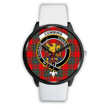 Load image into Gallery viewer, Cumming Modern Clans ,Black Metal Mesh watch, leather steel watch, tartan watch, tartan watches, clan watch, scotland watch, merry christmas, cyber Monday, halloween, black Friday