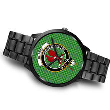 Load image into Gallery viewer, Currie Clans ,Brown Leather watch, leather steel watch, tartan watch, tartan watches, clan watch, scotland watch, merry christmas, cyber Monday, halloween, black Friday