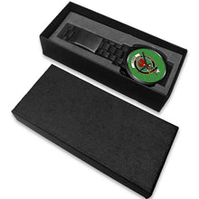Load image into Gallery viewer, Currie Clans ,White Leather watch, leather steel watch, tartan watch, tartan watches, clan watch, scotland watch, merry christmas, cyber Monday, halloween, black Friday