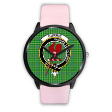 Load image into Gallery viewer, Currie Clans ,Silver Metal Link watch, leather steel watch, tartan watch, tartan watches, clan watch, scotland watch, merry christmas, cyber Monday, halloween, black Friday