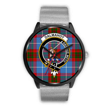 Load image into Gallery viewer, Dalmahoy Clans ,Rose Gold Metal Link watch, leather steel watch, tartan watch, tartan watches, clan watch, scotland watch, merry christmas, cyber Monday, halloween, black Friday