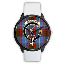 Load image into Gallery viewer, Dalmahoy Clans ,Silver Metal Mesh watch, leather steel watch, tartan watch, tartan watches, clan watch, scotland watch, merry christmas, cyber Monday, halloween, black Friday