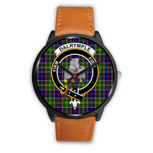 Load image into Gallery viewer, Dalrymple Clans ,Pink Leather watch, leather steel watch, tartan watch, tartan watches, clan watch, scotland watch, merry christmas, cyber Monday, halloween, black Friday