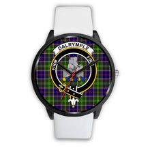 Load image into Gallery viewer, Dalrymple Clans ,Silver Metal Mesh watch, leather steel watch, tartan watch, tartan watches, clan watch, scotland watch, merry christmas, cyber Monday, halloween, black Friday