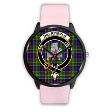 Load image into Gallery viewer, Dalrymple Clans ,Silver Metal Link watch, leather steel watch, tartan watch, tartan watches, clan watch, scotland watch, merry christmas, cyber Monday, halloween, black Friday
