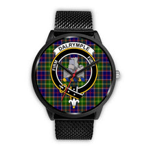 Load image into Gallery viewer, Dalrymple Clans ,Rose Gold Metal Mesh watch, leather steel watch, tartan watch, tartan watches, clan watch, scotland watch, merry christmas, cyber Monday, halloween, black Friday