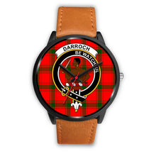 Load image into Gallery viewer, Darroch Clans ,Pink Leather watch, leather steel watch, tartan watch, tartan watches, clan watch, scotland watch, merry christmas, cyber Monday, halloween, black Friday