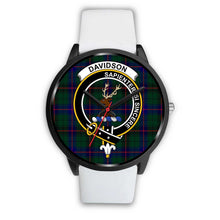 Load image into Gallery viewer, Davidson Modern Clans ,Silver Metal Mesh watch, leather steel watch, tartan watch, tartan watches, clan watch, scotland watch, merry christmas, cyber Monday, halloween, black Friday