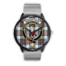 Load image into Gallery viewer, Dennistoun Clans ,Rose Gold Metal Link watch, leather steel watch, tartan watch, tartan watches, clan watch, scotland watch, merry christmas, cyber Monday, halloween, black Friday