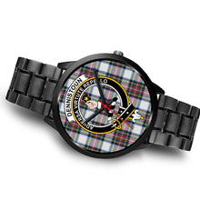 Load image into Gallery viewer, Dennistoun Clans ,Brown Leather watch, leather steel watch, tartan watch, tartan watches, clan watch, scotland watch, merry christmas, cyber Monday, halloween, black Friday