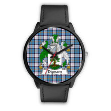 Load image into Gallery viewer, Dignan Clans ,Black Metal Mesh watch, leather steel watch, tartan watch, tartan watches, clan watch, scotland watch, merry christmas, cyber Monday, halloween, black Friday