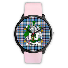 Load image into Gallery viewer, Dignan Clans ,Silver Metal Link watch, leather steel watch, tartan watch, tartan watches, clan watch, scotland watch, merry christmas, cyber Monday, halloween, black Friday