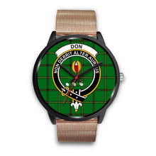 Load image into Gallery viewer, Don (Tribe-of-Mar) Clans ,Brown Leather watch, leather steel watch, tartan watch, tartan watches, clan watch, scotland watch, merry christmas, cyber Monday, halloween, black Friday