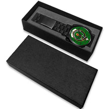 Load image into Gallery viewer, Don (Tribe-of-Mar) Clans ,White Leather watch, leather steel watch, tartan watch, tartan watches, clan watch, scotland watch, merry christmas, cyber Monday, halloween, black Friday