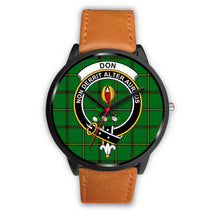 Load image into Gallery viewer, Don (Tribe-of-Mar) Clans ,Pink Leather watch, leather steel watch, tartan watch, tartan watches, clan watch, scotland watch, merry christmas, cyber Monday, halloween, black Friday