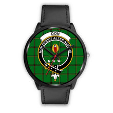 Load image into Gallery viewer, Don (Tribe-of-Mar) Clans ,Black Metal Mesh watch, leather steel watch, tartan watch, tartan watches, clan watch, scotland watch, merry christmas, cyber Monday, halloween, black Friday