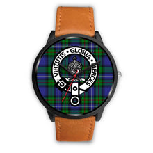 Load image into Gallery viewer, Donnachaidh Clans ,Pink Leather watch, leather steel watch, tartan watch, tartan watches, clan watch, scotland watch, merry christmas, cyber Monday, halloween, black Friday