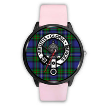 Load image into Gallery viewer, Donnachaidh Clans ,Silver Metal Link watch, leather steel watch, tartan watch, tartan watches, clan watch, scotland watch, merry christmas, cyber Monday, halloween, black Friday