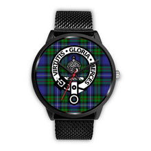 Load image into Gallery viewer, Donnachaidh Clans ,Rose Gold Metal Mesh watch, leather steel watch, tartan watch, tartan watches, clan watch, scotland watch, merry christmas, cyber Monday, halloween, black Friday