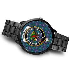 Load image into Gallery viewer, Douglas Modern Clans ,Brown Leather watch, leather steel watch, tartan watch, tartan watches, clan watch, scotland watch, merry christmas, cyber Monday, halloween, black Friday