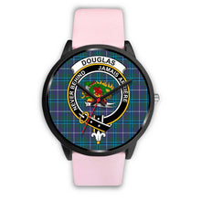 Load image into Gallery viewer, Douglas Modern Clans ,Silver Metal Link watch, leather steel watch, tartan watch, tartan watches, clan watch, scotland watch, merry christmas, cyber Monday, halloween, black Friday