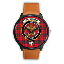 Load image into Gallery viewer, Drummond Modern Clans ,Pink Leather watch, leather steel watch, tartan watch, tartan watches, clan watch, scotland watch, merry christmas, cyber Monday, halloween, black Friday