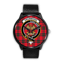 Load image into Gallery viewer, Drummond Modern Clans ,Rose Gold Metal Mesh watch, leather steel watch, tartan watch, tartan watches, clan watch, scotland watch, merry christmas, cyber Monday, halloween, black Friday