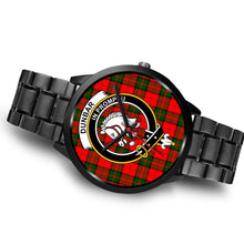 Load image into Gallery viewer, Dunbar Modern Clans ,Brown Leather watch, leather steel watch, tartan watch, tartan watches, clan watch, scotland watch, merry christmas, cyber Monday, halloween, black Friday
