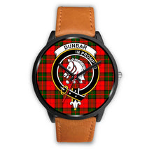 Load image into Gallery viewer, Dunbar Modern Clans ,Pink Leather watch, leather steel watch, tartan watch, tartan watches, clan watch, scotland watch, merry christmas, cyber Monday, halloween, black Friday
