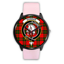 Load image into Gallery viewer, Dunbar Modern Clans ,Silver Metal Link watch, leather steel watch, tartan watch, tartan watches, clan watch, scotland watch, merry christmas, cyber Monday, halloween, black Friday