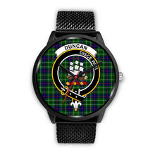 Load image into Gallery viewer, Duncan Clans ,Rose Gold Metal Mesh watch, leather steel watch, tartan watch, tartan watches, clan watch, scotland watch, merry christmas, cyber Monday, halloween, black Friday