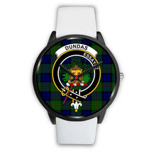 Load image into Gallery viewer, Dundas Modern Clans ,Silver Metal Mesh watch, leather steel watch, tartan watch, tartan watches, clan watch, scotland watch, merry christmas, cyber Monday, halloween, black Friday