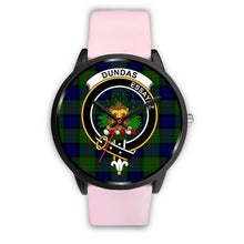 Load image into Gallery viewer, Dundas Modern Clans ,Silver Metal Link watch, leather steel watch, tartan watch, tartan watches, clan watch, scotland watch, merry christmas, cyber Monday, halloween, black Friday