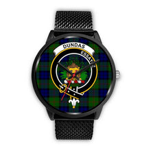 Load image into Gallery viewer, Dundas Modern Clans ,Rose Gold Metal Mesh watch, leather steel watch, tartan watch, tartan watches, clan watch, scotland watch, merry christmas, cyber Monday, halloween, black Friday