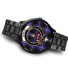 Load image into Gallery viewer, Dunlop Modern Clans ,Brown Leather watch, leather steel watch, tartan watch, tartan watches, clan watch, scotland watch, merry christmas, cyber Monday, halloween, black Friday