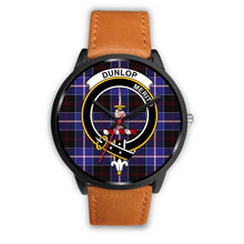 Load image into Gallery viewer, Dunlop Modern Clans ,Pink Leather watch, leather steel watch, tartan watch, tartan watches, clan watch, scotland watch, merry christmas, cyber Monday, halloween, black Friday