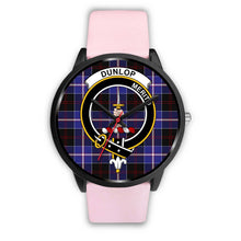 Load image into Gallery viewer, Dunlop Modern Clans ,Silver Metal Link watch, leather steel watch, tartan watch, tartan watches, clan watch, scotland watch, merry christmas, cyber Monday, halloween, black Friday