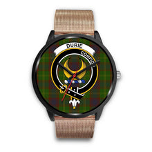 Load image into Gallery viewer, Durie Clans ,Brown Leather watch, leather steel watch, tartan watch, tartan watches, clan watch, scotland watch, merry christmas, cyber Monday, halloween, black Friday