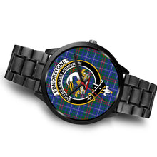 Load image into Gallery viewer, Edmonstone Clans ,Brown Leather watch, leather steel watch, tartan watch, tartan watches, clan watch, scotland watch, merry christmas, cyber Monday, halloween, black Friday