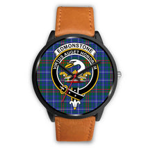 Load image into Gallery viewer, Edmonstone Clans ,Pink Leather watch, leather steel watch, tartan watch, tartan watches, clan watch, scotland watch, merry christmas, cyber Monday, halloween, black Friday