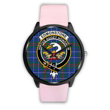 Load image into Gallery viewer, Edmonstone Clans ,Silver Metal Link watch, leather steel watch, tartan watch, tartan watches, clan watch, scotland watch, merry christmas, cyber Monday, halloween, black Friday