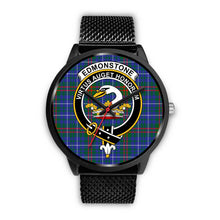 Load image into Gallery viewer, Edmonstone Clans ,Rose Gold Metal Mesh watch, leather steel watch, tartan watch, tartan watches, clan watch, scotland watch, merry christmas, cyber Monday, halloween, black Friday